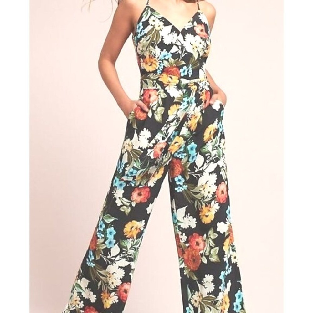 Yumi Kim First Class / Roe Floral Jumpsuit, Morning Glory Print Size S, (US 2-4)